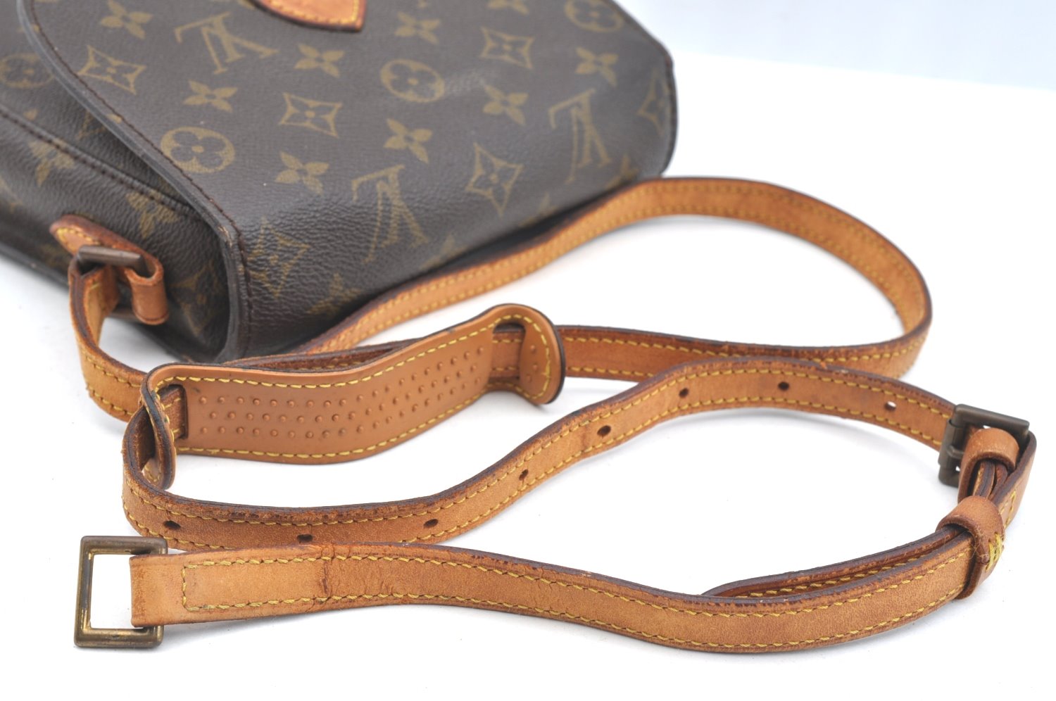 Authentic Louis Vuitton Monogram Saint Cloud MM M51243 Shoulder Bag Junk K6956