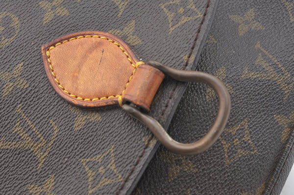Authentic Louis Vuitton Monogram Saint Cloud MM M51243 Shoulder Bag Junk K6956