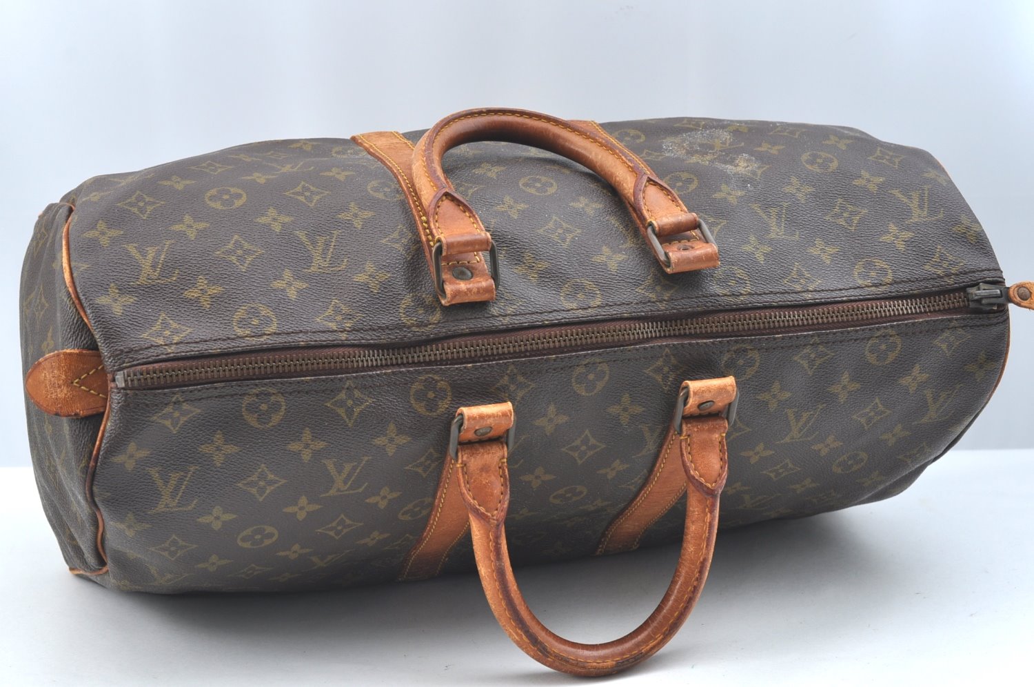 Authentic Louis Vuitton Monogram Keepall 45 Travel Boston Bag Old Model LV K7003