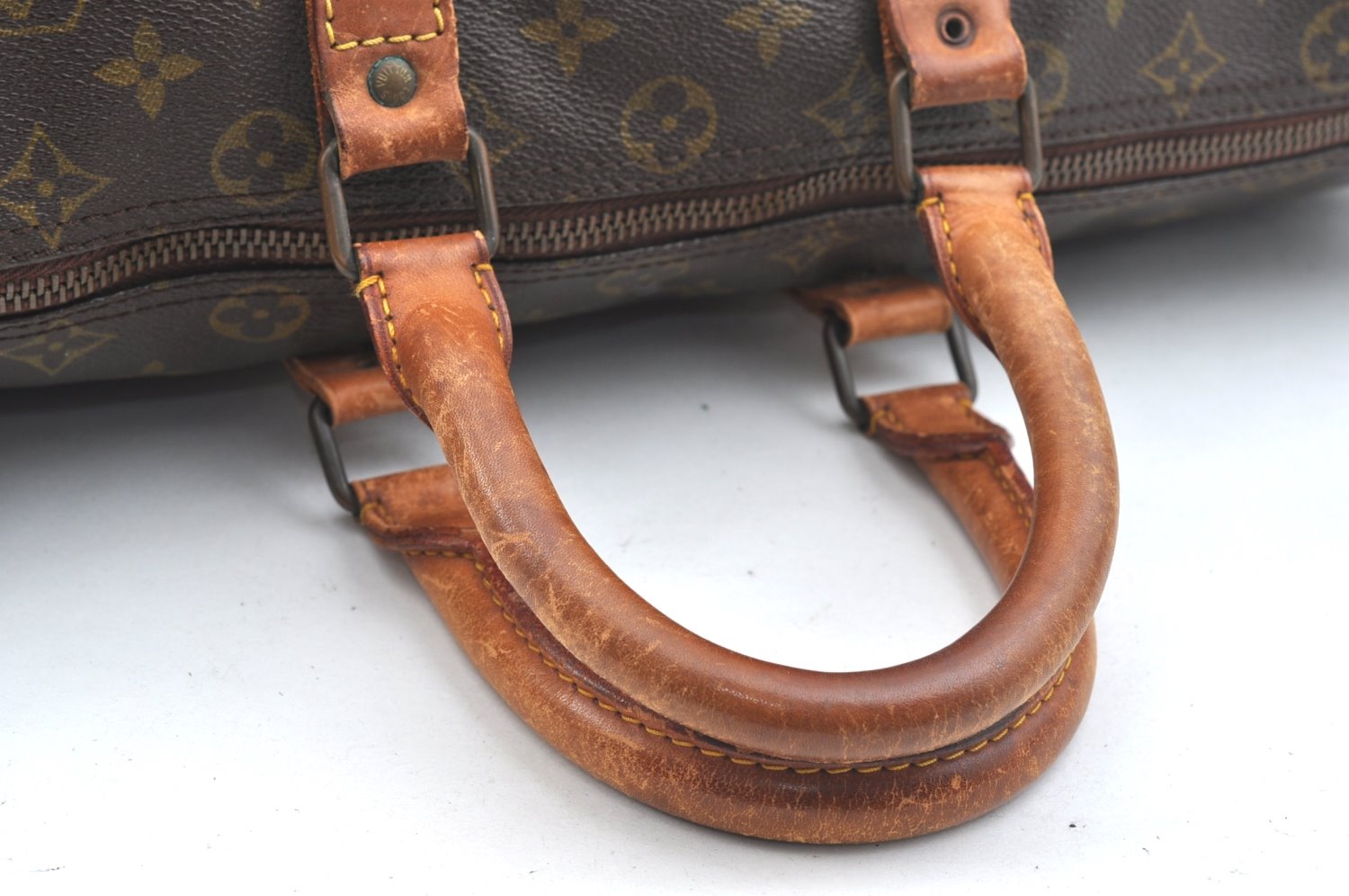 Authentic Louis Vuitton Monogram Keepall 45 Travel Boston Bag Old Model LV K7003