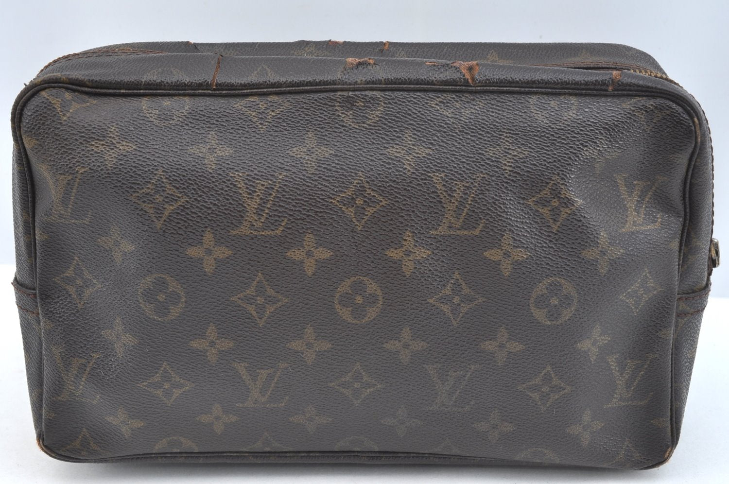Auth Louis Vuitton Monogram Trousse Toilette 28 Clutch Bag M47522 Junk K7018
