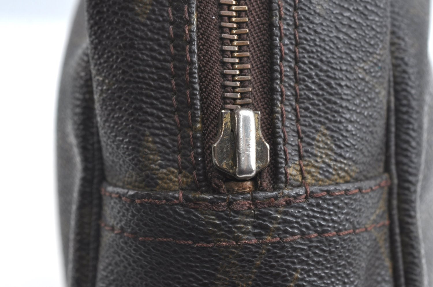 Auth Louis Vuitton Monogram Trousse Toilette 28 Clutch Bag M47522 Junk K7018