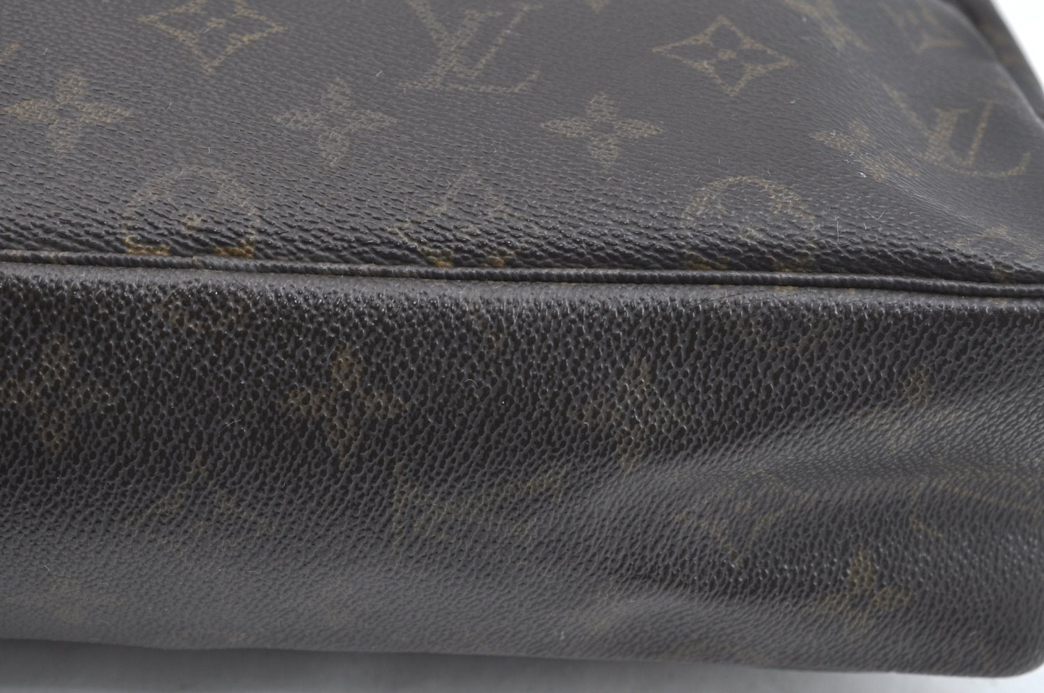 Auth Louis Vuitton Monogram Trousse Toilette 28 Clutch Bag M47522 Junk K7018