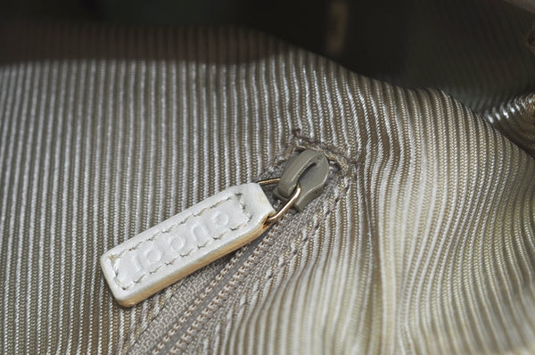 Authentic GUCCI Hand Boston Bag Purse GG Canvas Leather 0000851 Light Blue K7020