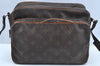 Auth Louis Vuitton Monogram Nile Shoulder Cross Body Bag Old Model LV Junk K7022