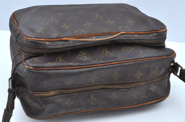 Auth Louis Vuitton Monogram Nile Shoulder Cross Body Bag Old Model LV Junk K7022