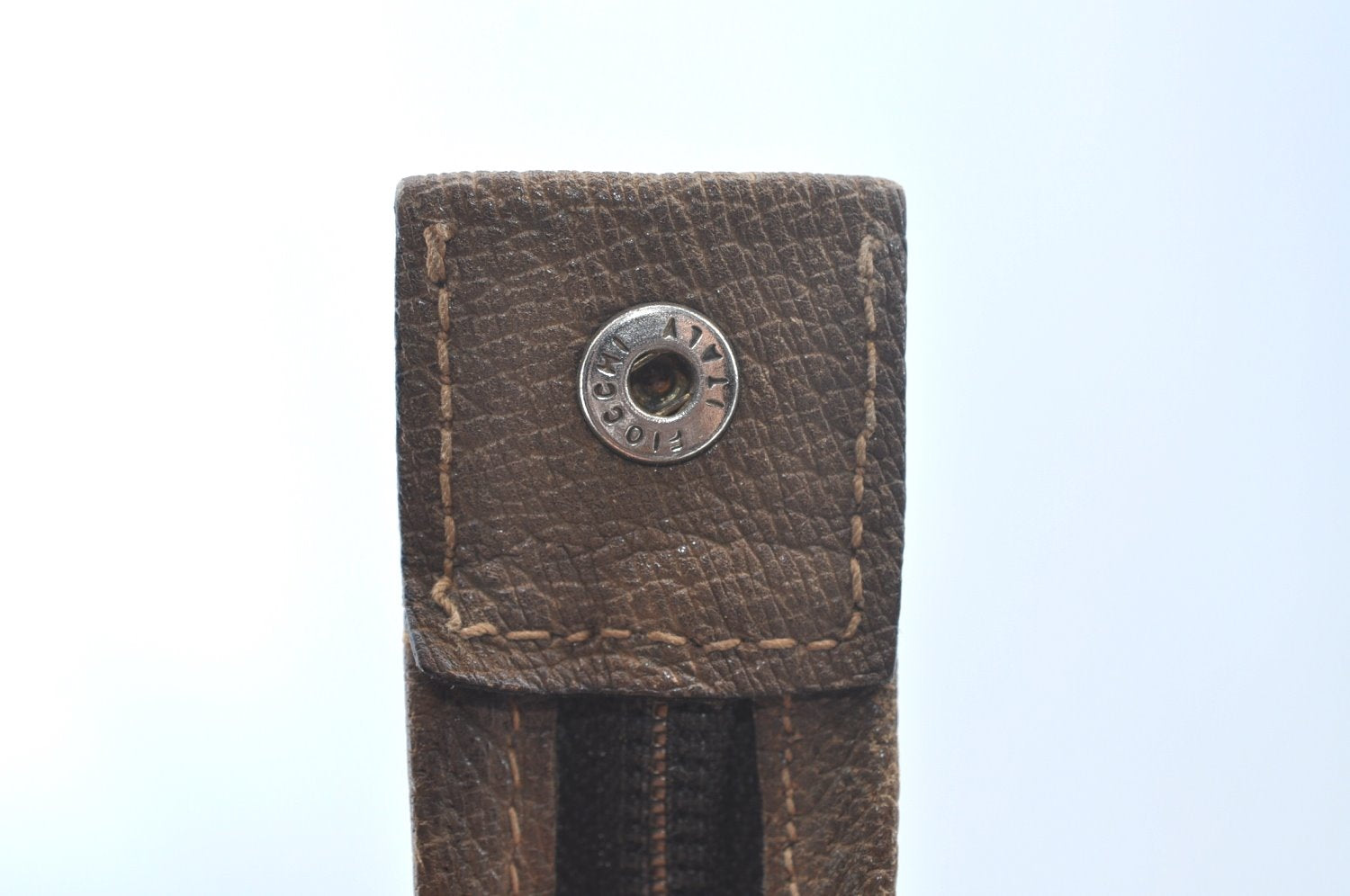 Authentic GUCCI GG Plus Vintage Clutch Hand Bag Purse PVC Leather Brown K7025