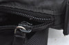 Authentic PRADA Nylon Tessuto Leather Shoulder Cross Body Bag Purse Black K7027