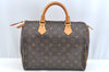 Authentic Louis Vuitton Monogram Speedy 30 Hand Boston Bag M41526 LV K7028