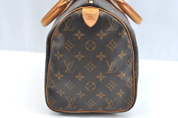 Authentic Louis Vuitton Monogram Speedy 30 Hand Boston Bag M41526 LV K7028