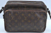 Authentic Louis Vuitton Monogram Nile Shoulder Cross Body Bag Old Model LV K7035