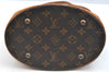 Authentic Louis Vuitton Monogram Bucket PM Shoulder Tote Bag M42238 Junk K7039