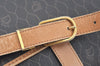Authentic Christian Dior Honeycomb Shoulder Cross Bag PVC Leather Black K7048