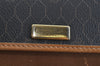 Authentic Christian Dior Honeycomb Shoulder Cross Bag PVC Leather Black K7048