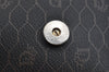 Authentic Christian Dior Honeycomb Shoulder Cross Bag PVC Leather Black K7048
