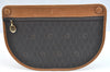 Authentic Christian Dior Honeycomb Shoulder Cross Bag PVC Leather Black K7048