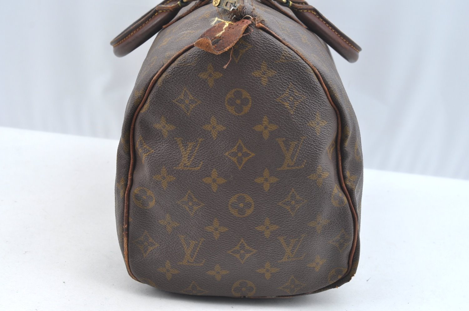 Authentic Louis Vuitton Monogram Speedy 35 Hand Boston Bag Old Model LV K7049