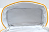 Authentic Christian Dior Vanity Hand Bag Pouch Purse Nylon Yellow CD K7088