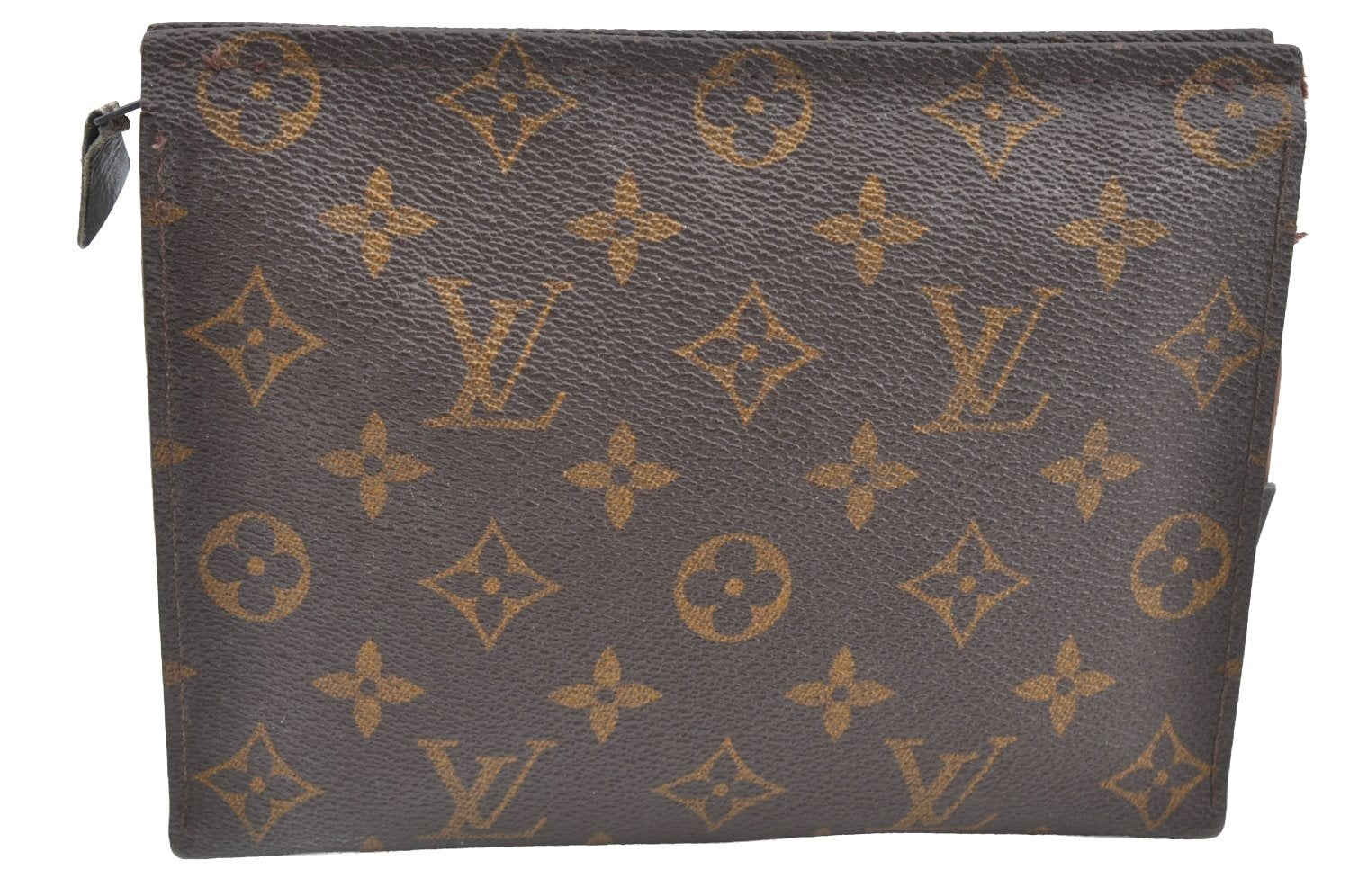 Auth Louis Vuitton Monogram Poche Toilette 19 Cosmetics Pouch Old Model LV K7093