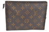 Auth Louis Vuitton Monogram Poche Toilette 19 Cosmetics Pouch Old Model LV K7093