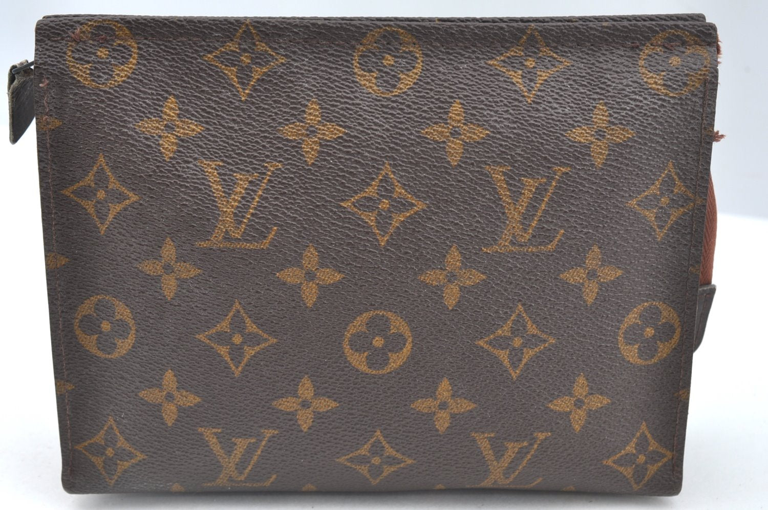 Auth Louis Vuitton Monogram Poche Toilette 19 Cosmetics Pouch Old Model LV K7093