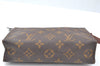 Auth Louis Vuitton Monogram Poche Toilette 19 Cosmetics Pouch Old Model LV K7093