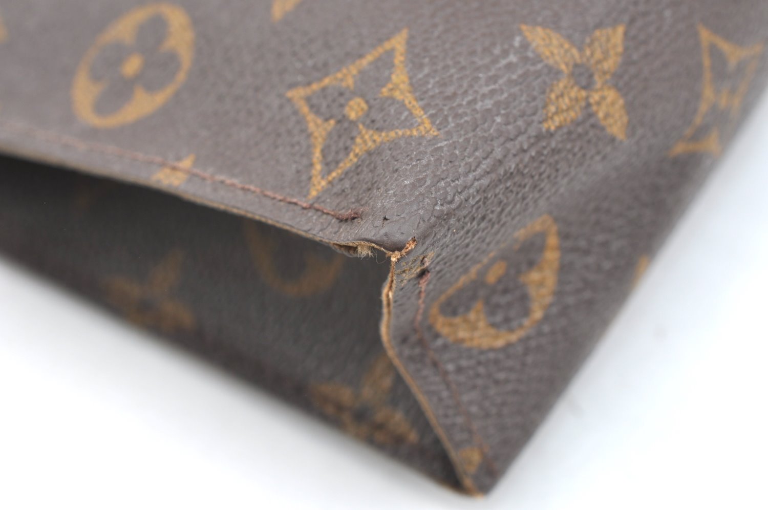 Auth Louis Vuitton Monogram Poche Toilette 19 Cosmetics Pouch Old Model LV K7093