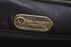 Authentic MARIO VALENTINO V Logo Clutch Hand Bag Purse PVC Leather Brown K7094