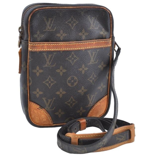 Authentic Louis Vuitton Monogram Danube Shoulder Cross Bag M45266 LV Junk K7098
