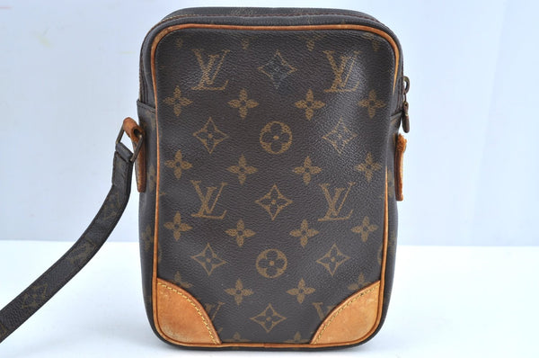 Authentic Louis Vuitton Monogram Danube Shoulder Cross Bag M45266 LV Junk K7098