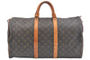 Authentic Louis Vuitton Monogram Keepall 50 Travel Boston Bag Old Model LV K7100