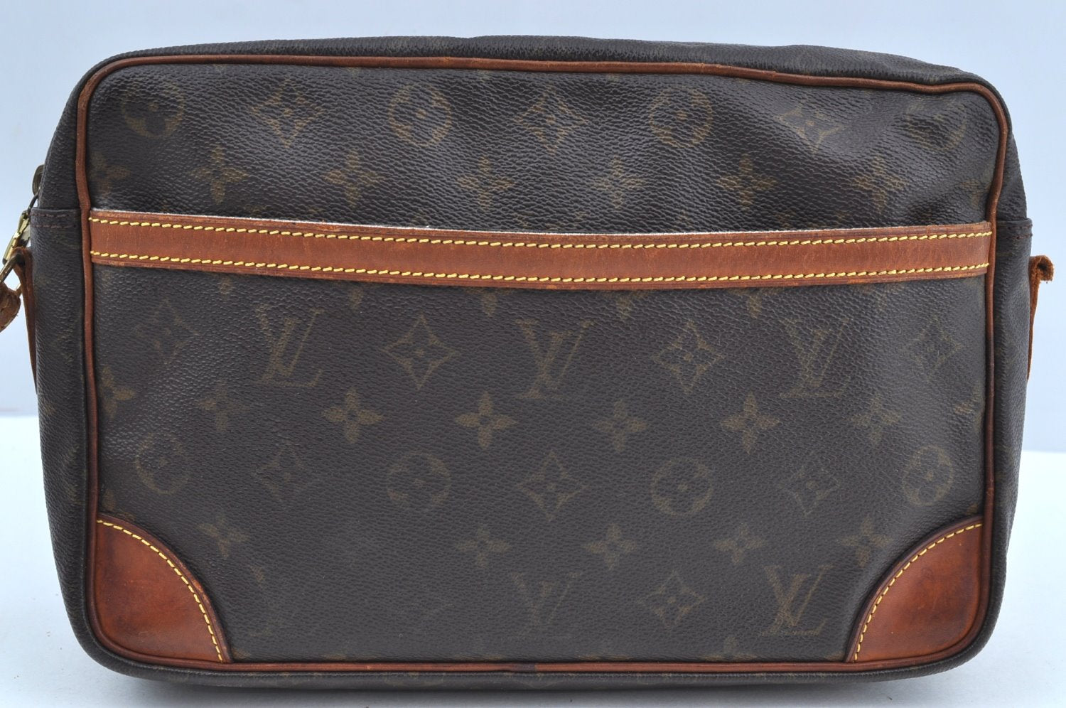 Auth Louis Vuitton Monogram Trocadero 30 Shoulder Cross Bag M51272 LV Junk K7101