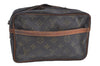 Authentic Louis Vuitton Monogram Compiegne 23 Clutch Hand Bag M51847 Junk K7102