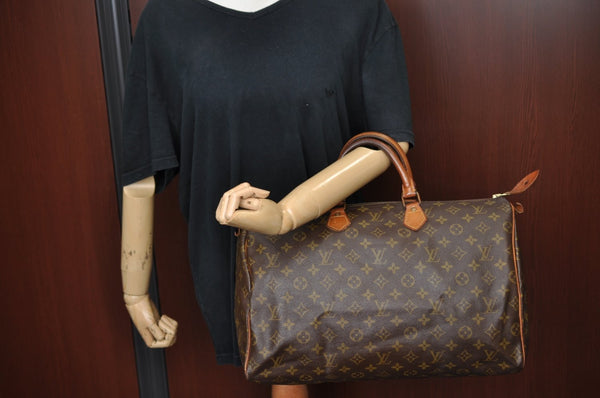 Authentic Louis Vuitton Monogram Speedy 40 Hand Boston Bag Old Model LV K7108