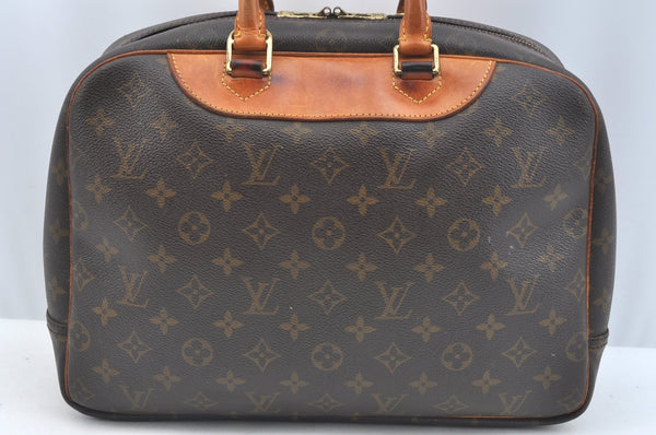 Authentic Louis Vuitton Monogram Deauville Hand Bag M47270 LV K7110