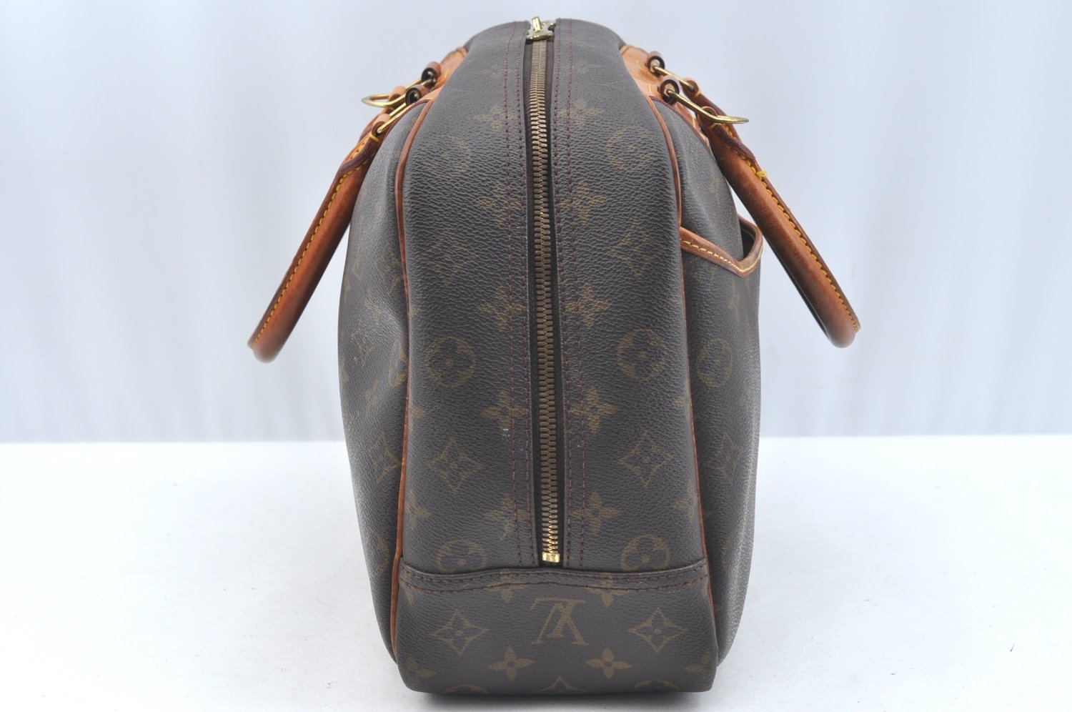 Authentic Louis Vuitton Monogram Deauville Hand Bag M47270 LV K7110