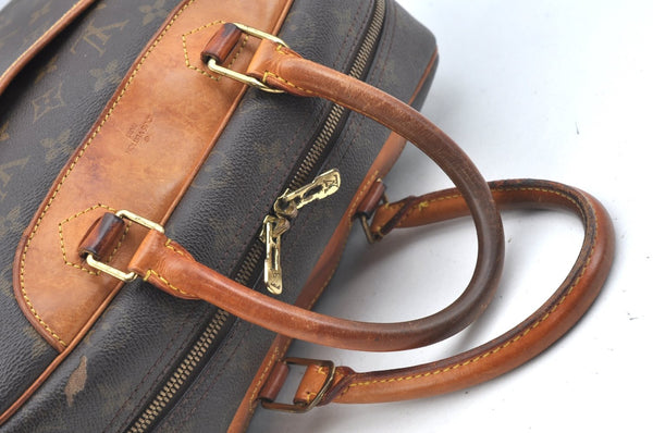 Authentic Louis Vuitton Monogram Deauville Hand Bag M47270 LV K7110