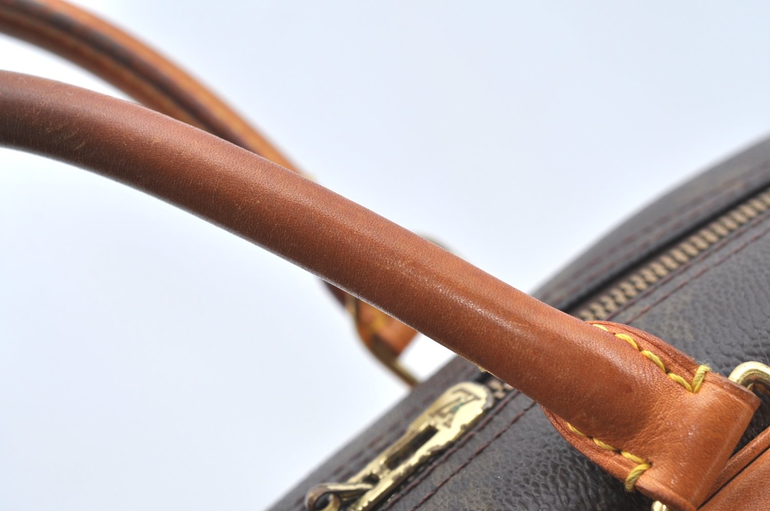 Authentic Louis Vuitton Monogram Deauville Hand Bag M47270 LV K7110