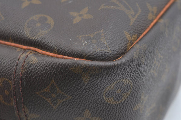Authentic Louis Vuitton Monogram Deauville Hand Bag M47270 LV K7110