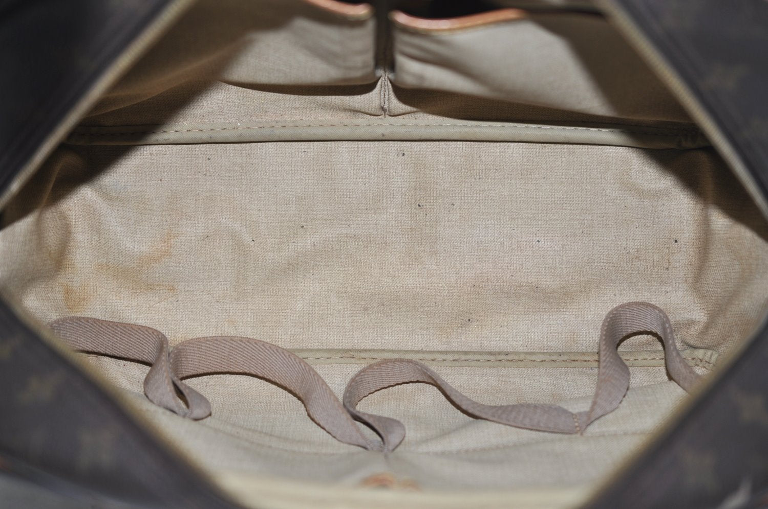 Authentic Louis Vuitton Monogram Deauville Hand Bag M47270 LV K7110