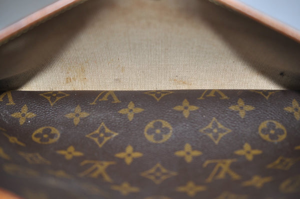 Authentic Louis Vuitton Monogram Deauville Hand Bag M47270 LV K7110