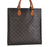 Authentic Louis Vuitton Monogram Sac Plat Hand Tote Bag M51140 LV K7115