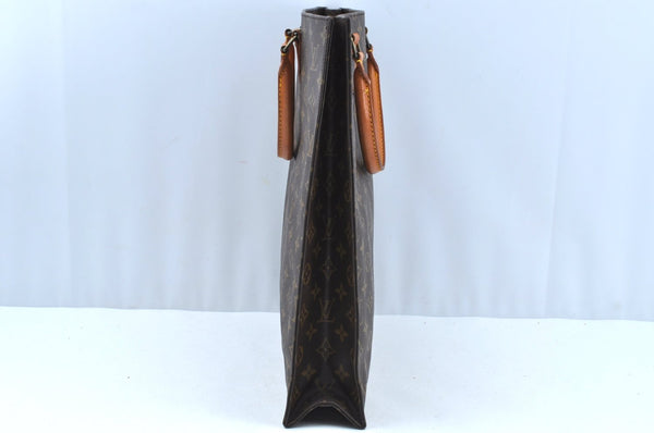 Authentic Louis Vuitton Monogram Sac Plat Hand Tote Bag M51140 LV K7115