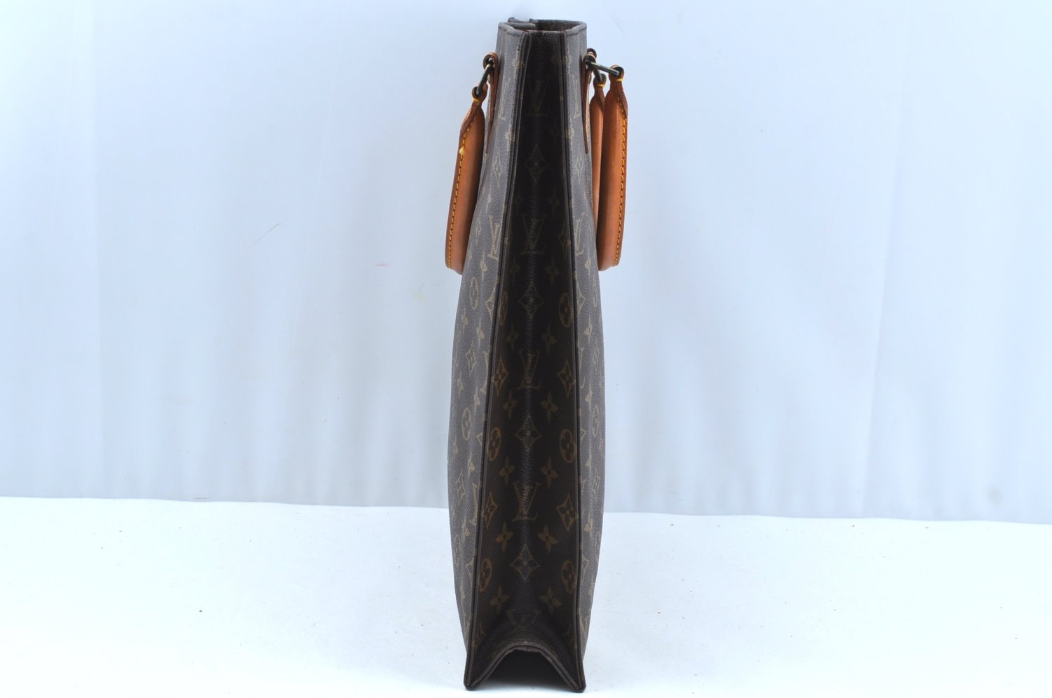 Authentic Louis Vuitton Monogram Sac Plat Hand Tote Bag M51140 LV K7115