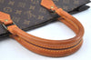Authentic Louis Vuitton Monogram Sac Plat Hand Tote Bag M51140 LV K7115