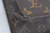 Authentic Louis Vuitton Monogram Sac Plat Hand Tote Bag M51140 LV K7115