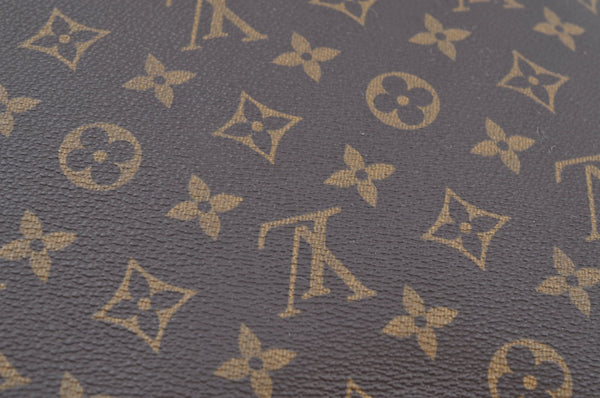 Authentic Louis Vuitton Monogram Sac Plat Hand Tote Bag M51140 LV K7115