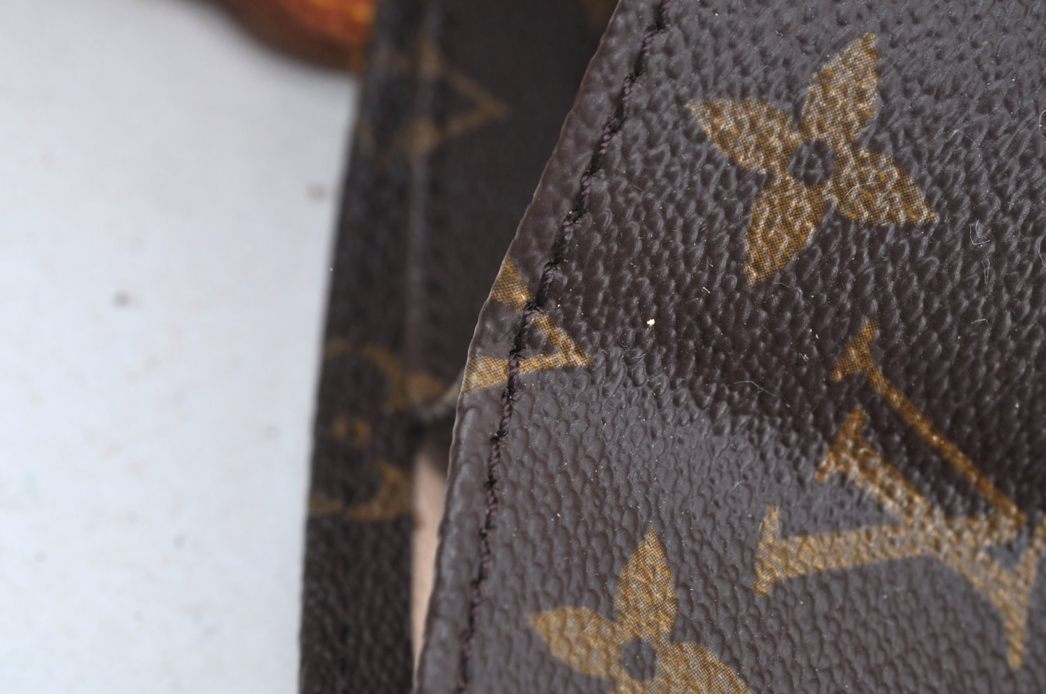 Authentic Louis Vuitton Monogram Sac Plat Hand Tote Bag M51140 LV K7115