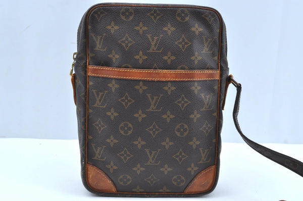 Authentic Louis Vuitton Monogram Danube MM Shoulder Cross Bag M45262 Junk K7122