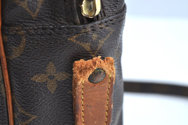 Authentic Louis Vuitton Monogram Danube MM Shoulder Cross Bag M45262 Junk K7122